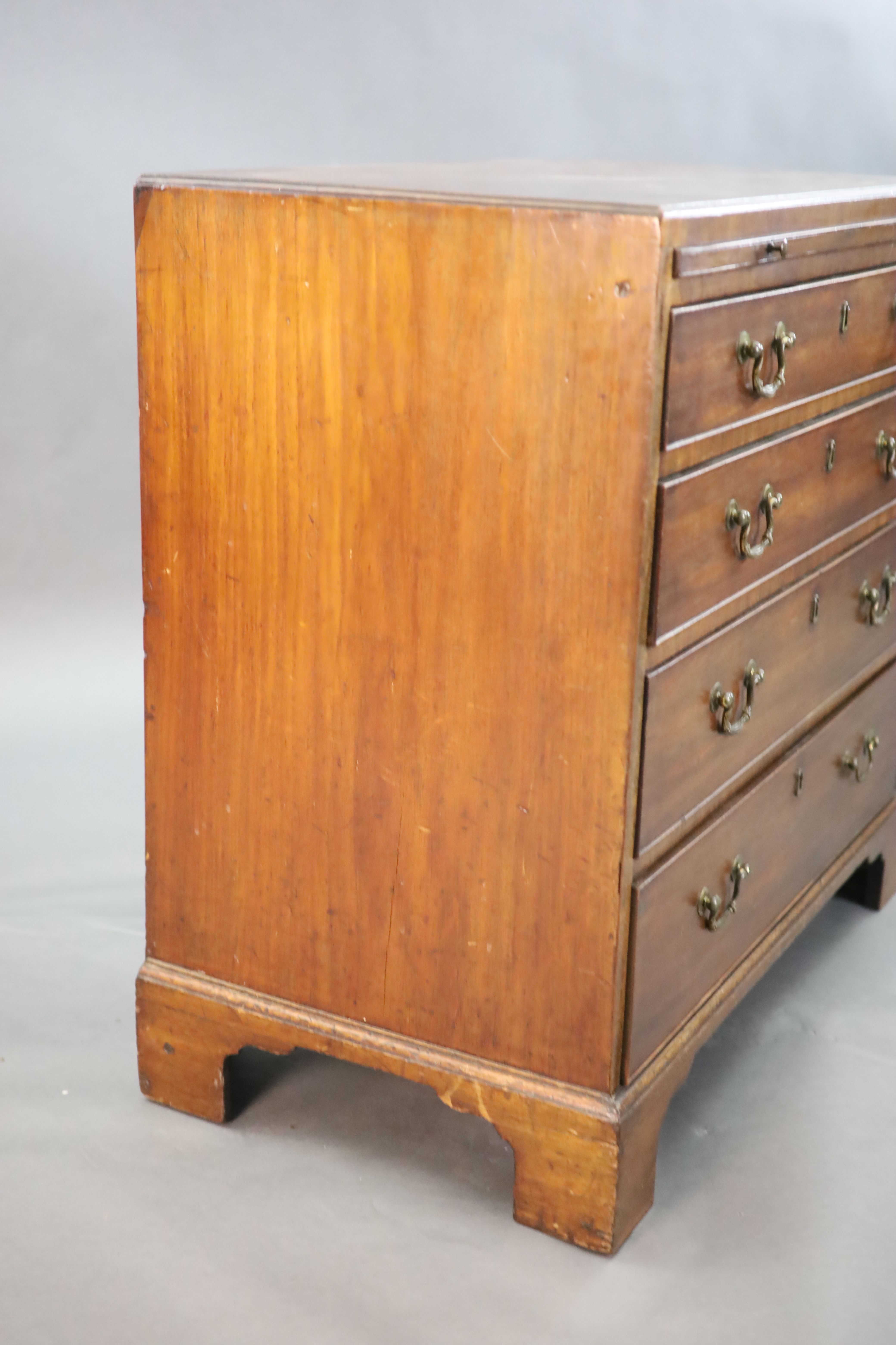A George III mahogany chest, W.2ft 9in. D.1ft 6in. H.2ft 8in.